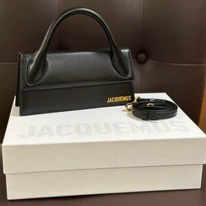 Jacquemus Black Mini Bag with Gold Accent